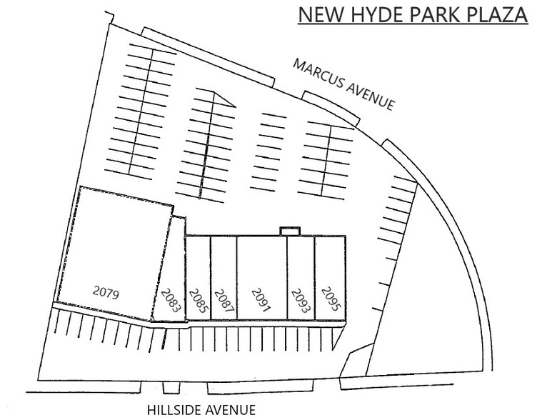 2079-2095 Hillside Ave, New Hyde Park, NY à louer - Plan de site - Image 3 de 3