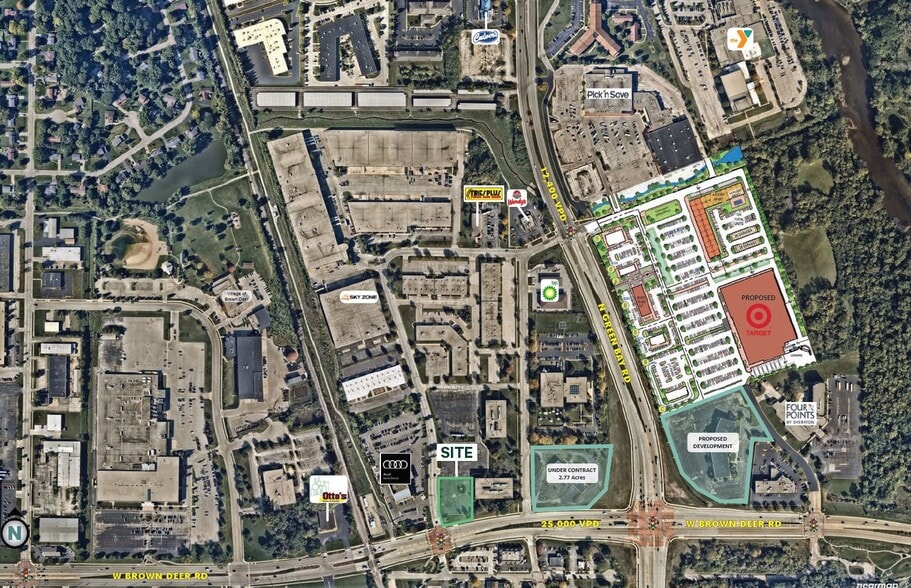 4300 W Brown Deer Rd, Brown Deer, WI for sale - Aerial - Image 2 of 4