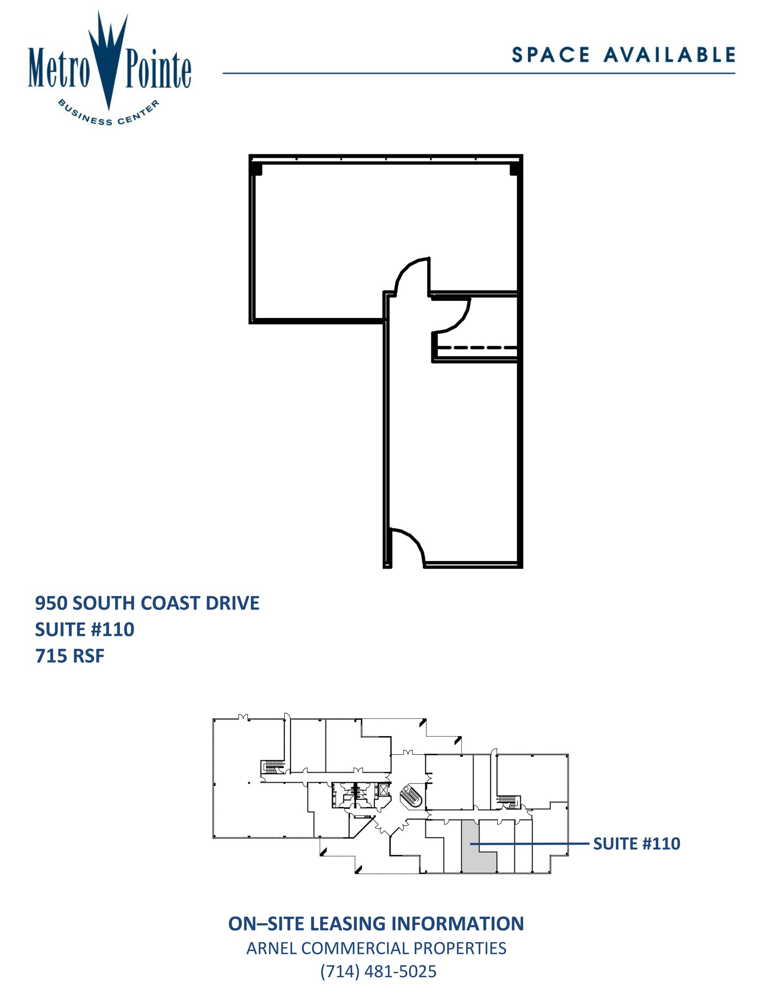950 S Coast Dr, Costa Mesa, CA for lease Floor Plan- Image 1 of 1
