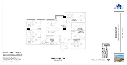 12400 Coit Rd, Dallas, TX à louer Plan d’étage- Image 2 de 2