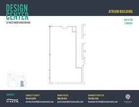 127 W Worthington Ave, Charlotte, NC à louer Plan d’étage- Image 1 de 1