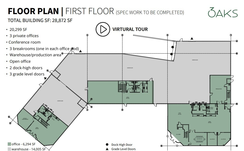 11245 W Bernardo Ct, San Diego, CA for lease Floor Plan- Image 1 of 2