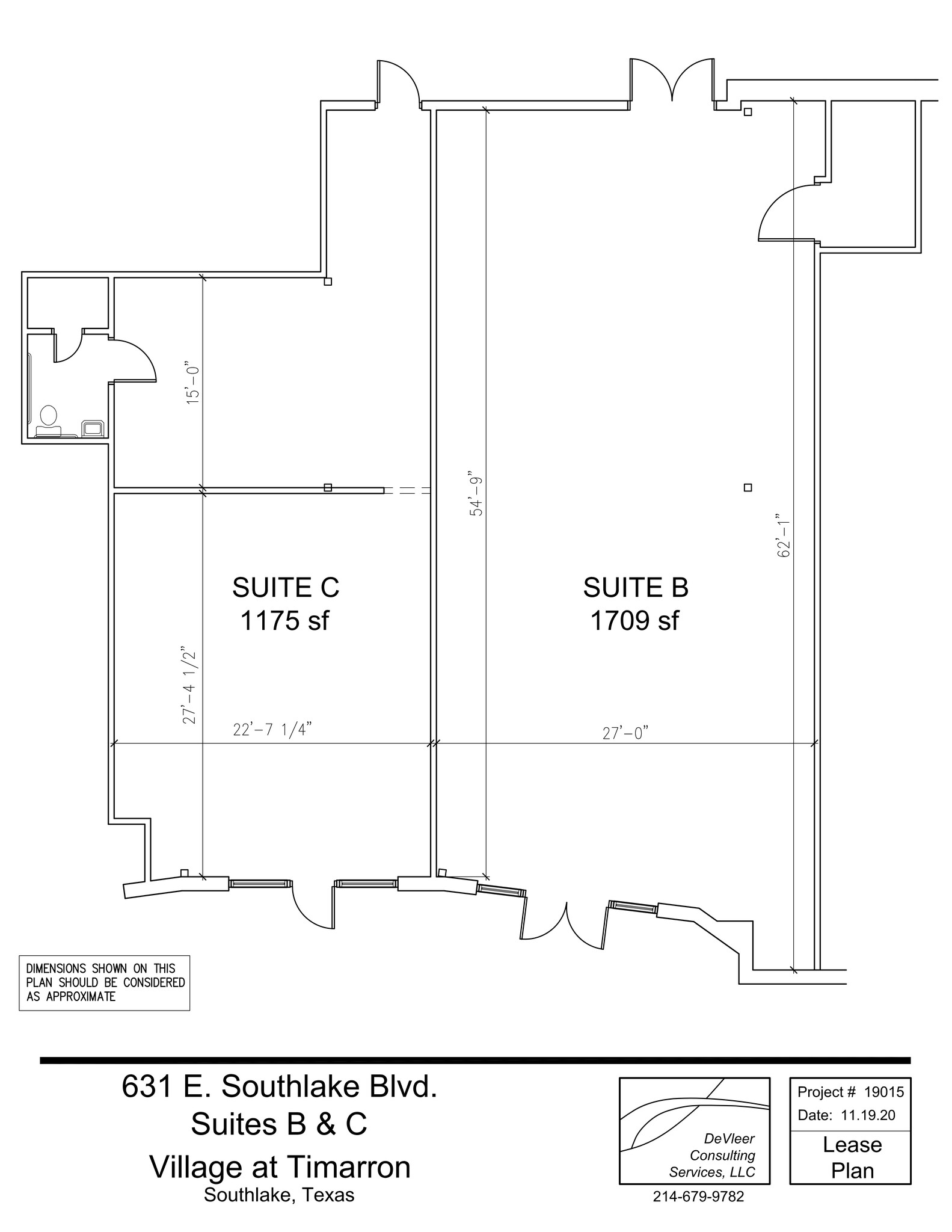 601-641 E Southlake Blvd, Southlake, TX à louer Plan de site- Image 1 de 3