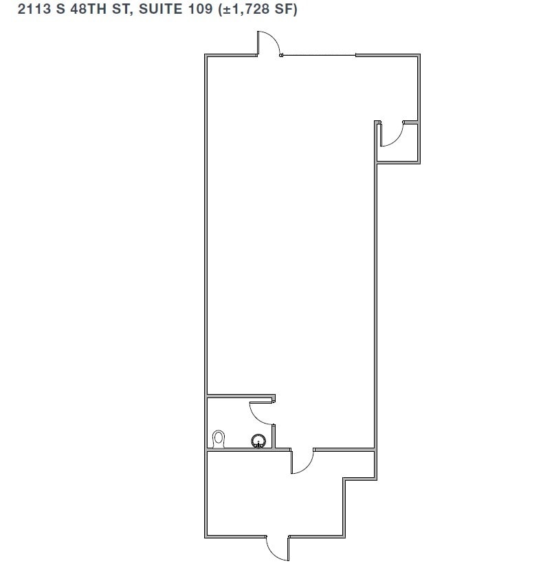 2105 S 48th St, Tempe, AZ for lease Floor Plan- Image 1 of 1