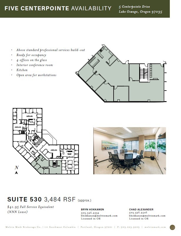 5 Centerpointe Dr, Lake Oswego, OR for lease Floor Plan- Image 1 of 4