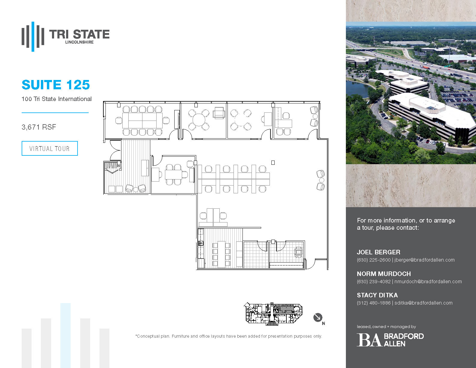 300 Tri State International, Lincolnshire, IL for lease Floor Plan- Image 1 of 1