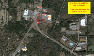 Highway 27 & Davis Rd, Cedartown, GA - Aerial  map view