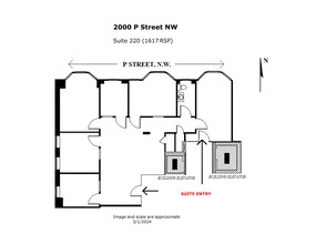 2000 P St NW, Washington, DC à louer Plan de site- Image 1 de 8