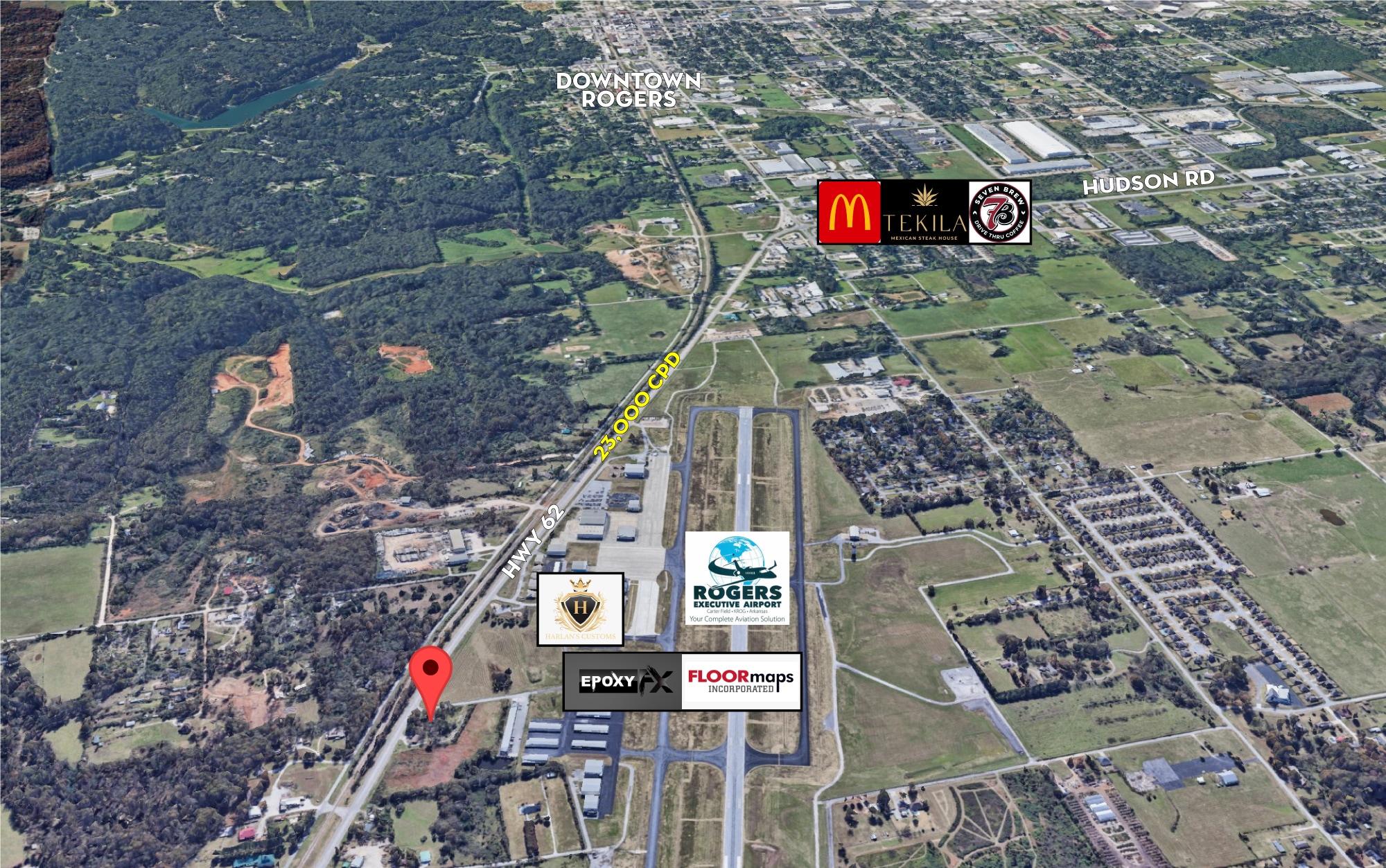 2.18 Acres NE Hudson Rd, Rogers, AR for sale Building Photo- Image 1 of 6
