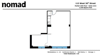 115-125 W 30th St, New York, NY à louer Plan d’étage- Image 1 de 6