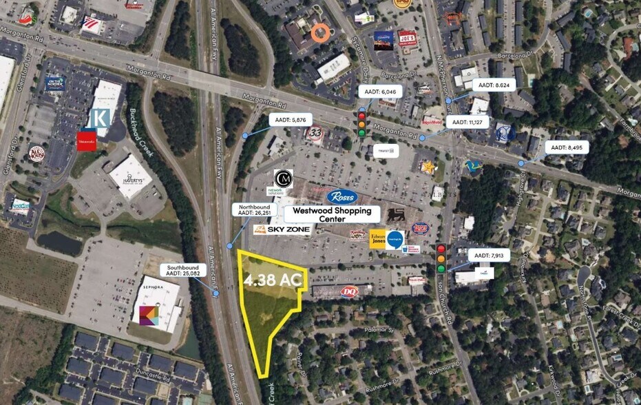 Westwood Shopping Center, Fayetteville, NC for sale - Aerial - Image 2 of 2