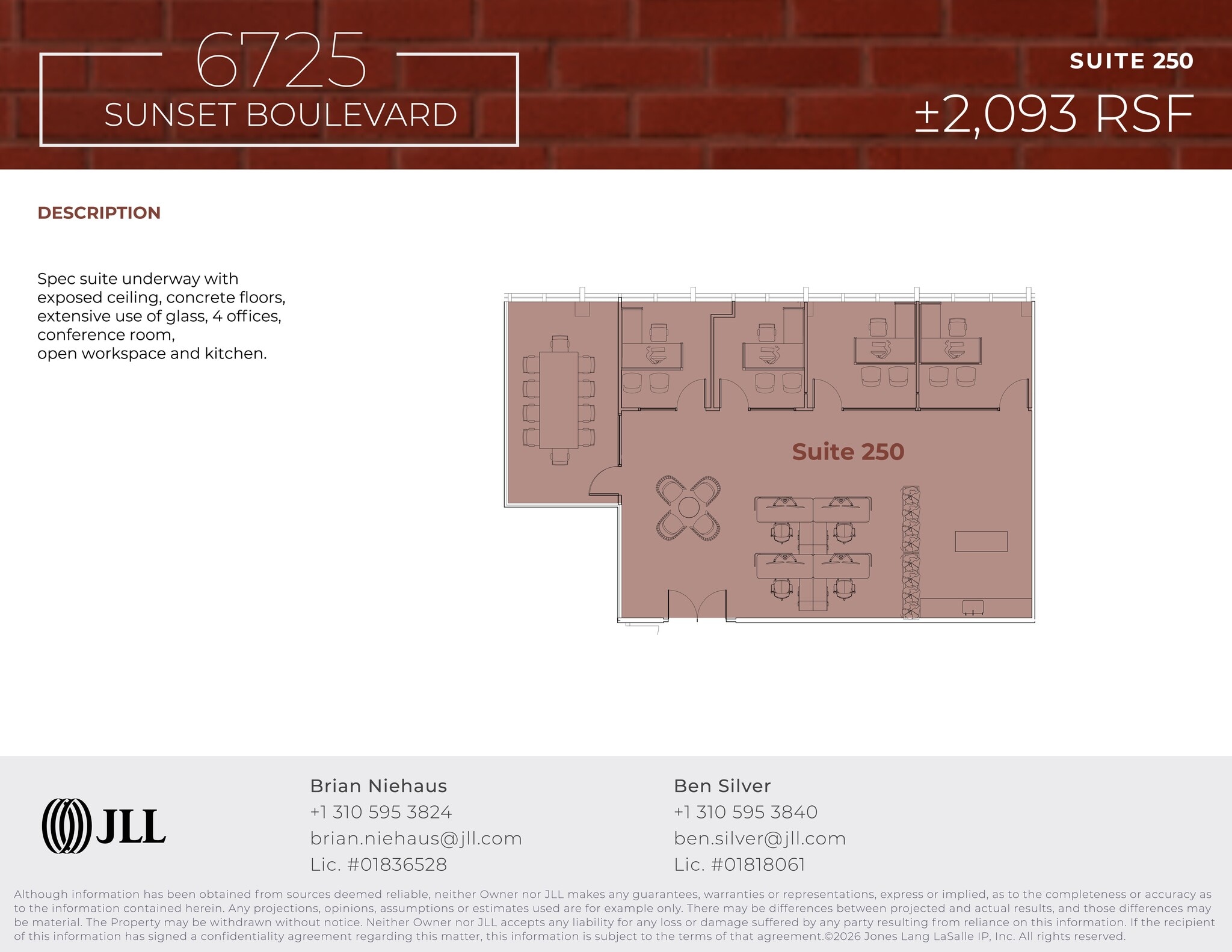 6725 W Sunset Blvd, Los Angeles, CA à louer Plan de site- Image 1 de 1