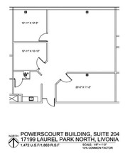 17199 N Laurel Park Dr, Livonia, MI à louer Plan d’étage- Image 1 de 1