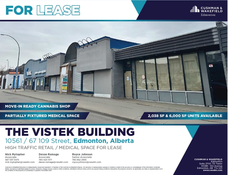 10567-10569 109 St NW, Edmonton, AB for lease - Building Photo - Image 1 of 6