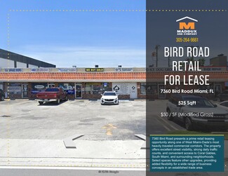More details for 7360-7374 Bird Rd, Miami, FL - Retail for Lease