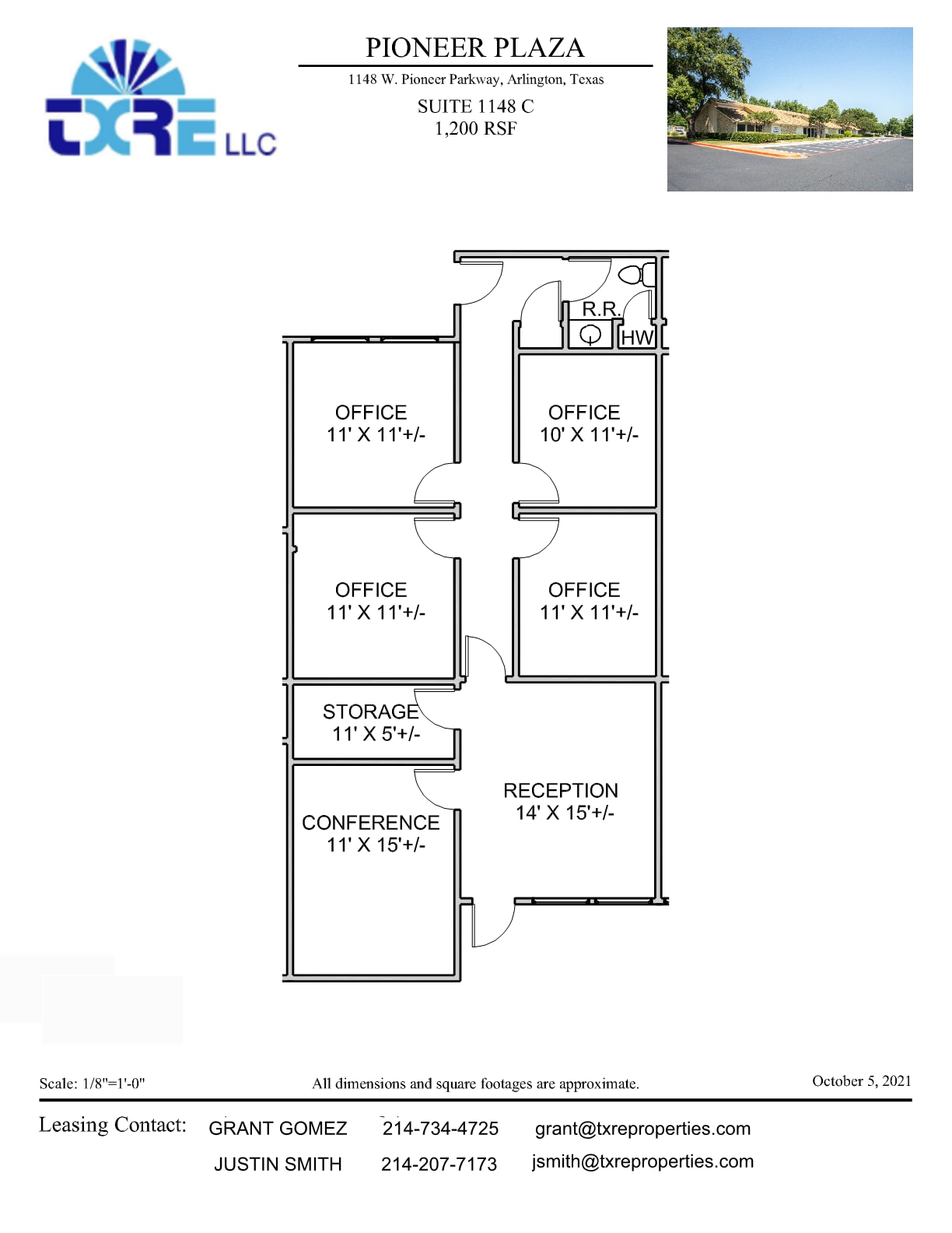 1180-1194 W Pioneer Pky, Arlington, TX for lease Floor Plan- Image 1 of 1