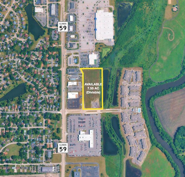 SEC RT 59 & Joseph St, Plainfield, IL à vendre - Aérien - Image 2 de 4