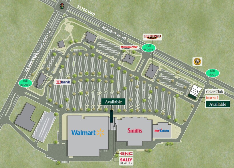 8030 Academy Rd NE, Albuquerque, NM à louer - Plan de site - Image 2 de 6