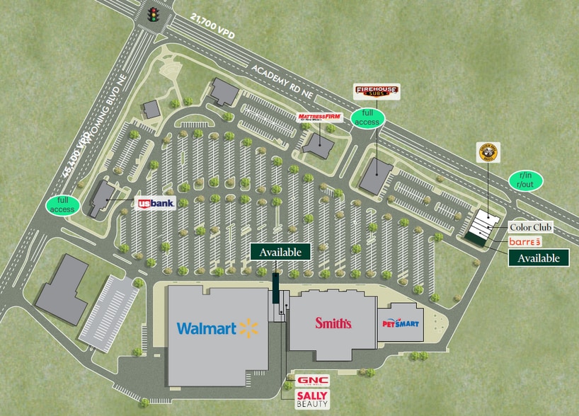 8030 Academy Rd NE, Albuquerque, NM for lease - Site Plan - Image 2 of 6