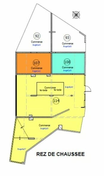Commerce de détail dans Marseille à louer - Plan d’étage - Image 3 de 4