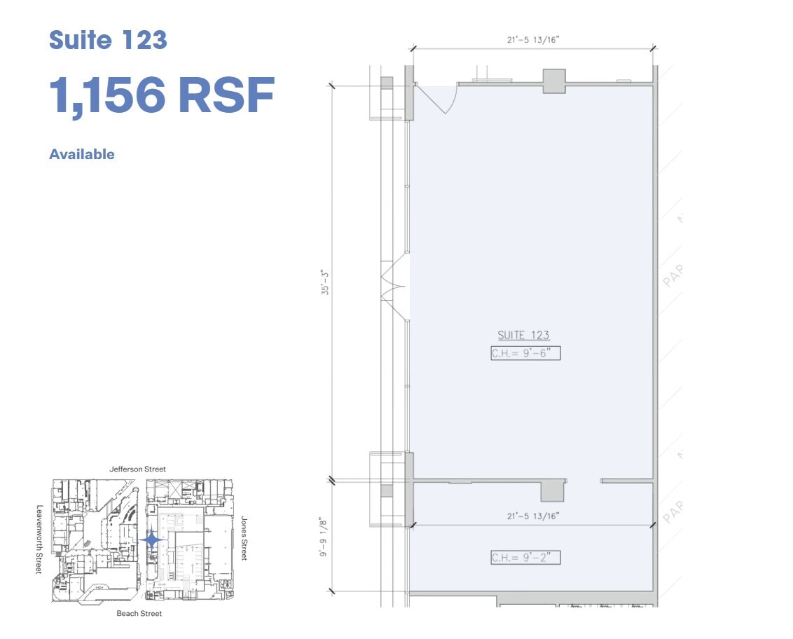 333 Jefferson St, San Francisco, CA for lease Floor Plan- Image 1 of 1