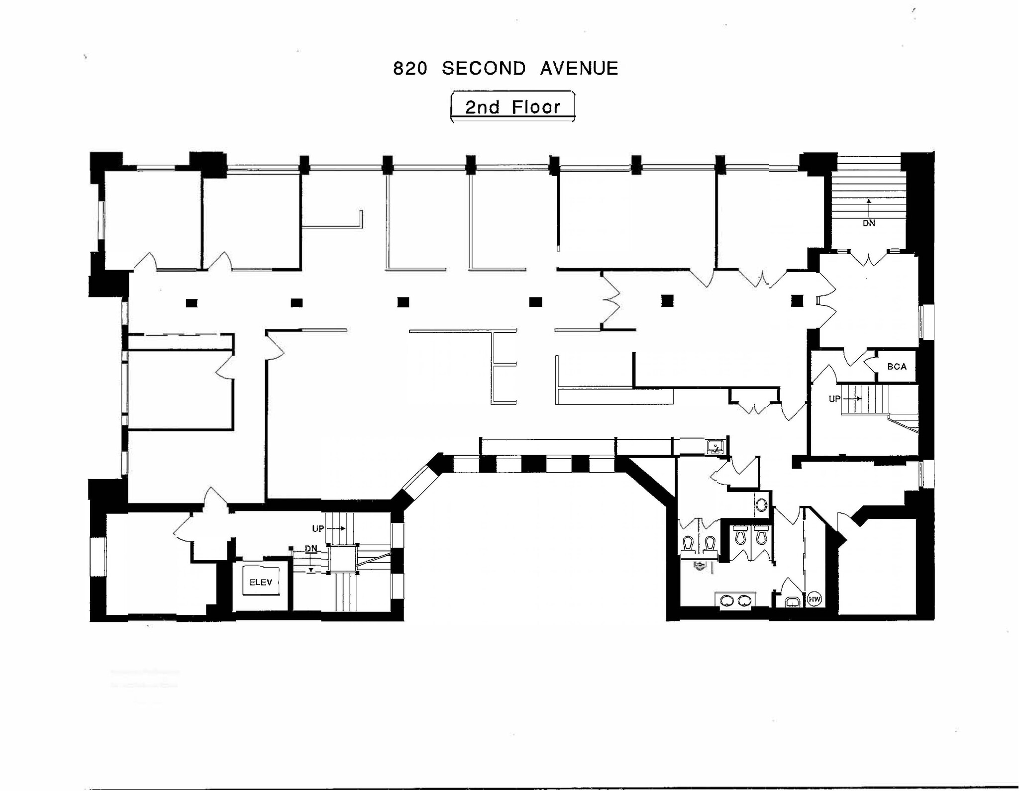 820 2nd Ave, Seattle, WA à louer Plan d  tage- Image 1 de 1