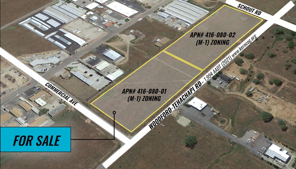 Commercial Ave, Tehachapi, CA à vendre - Aérien - Image 2 de 12