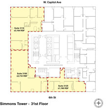 425 W Capitol Ave, Little Rock, AR à louer Plan d  tage- Image 1 de 10