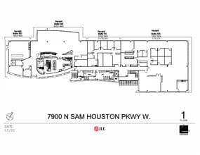 7900 N Sam Houston Pky W, Houston, TX for lease Site Plan- Image 2 of 2
