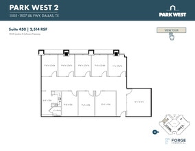 1501-1507 Lyndon B Johnson Fwy, Dallas, TX à louer Plan d’étage- Image 1 de 2
