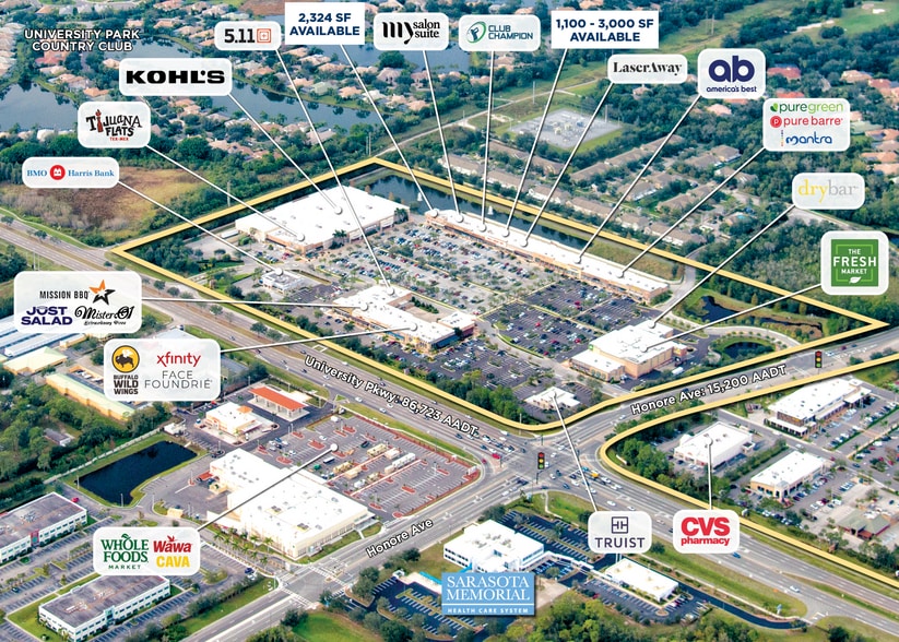 5205-5275 University Pky, University Park, FL for lease - Aerial - Image 2 of 6