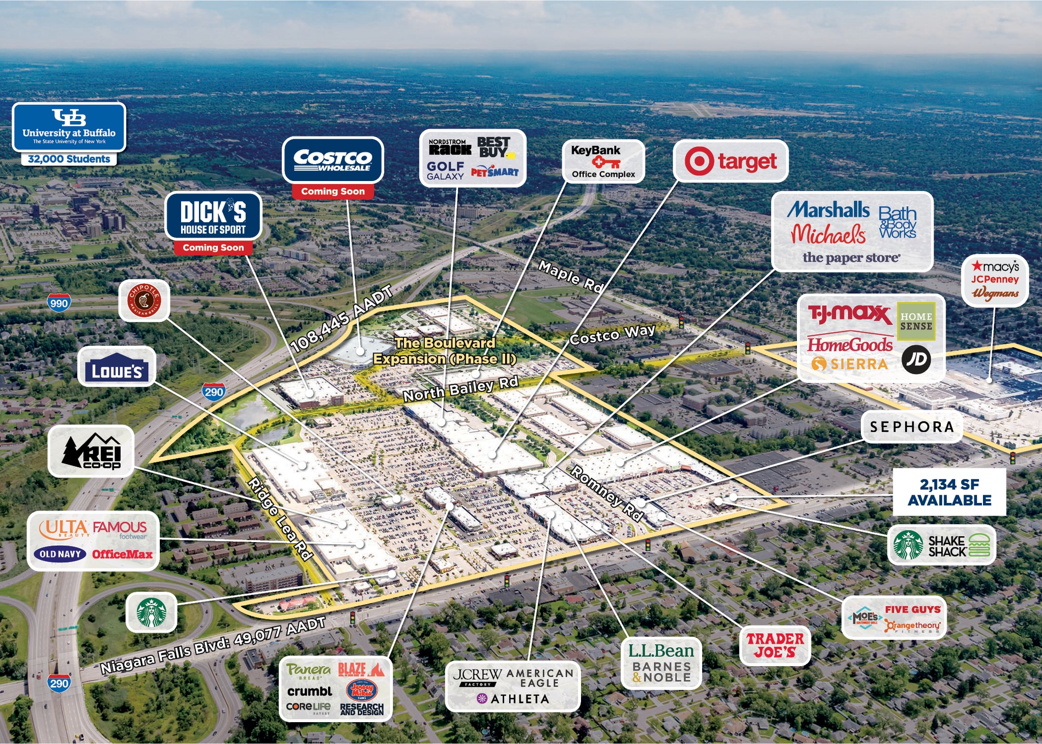 1565-1641 Niagara Falls Blvd, Amherst, NY à louer Photo du bâtiment- Image 1 de 2