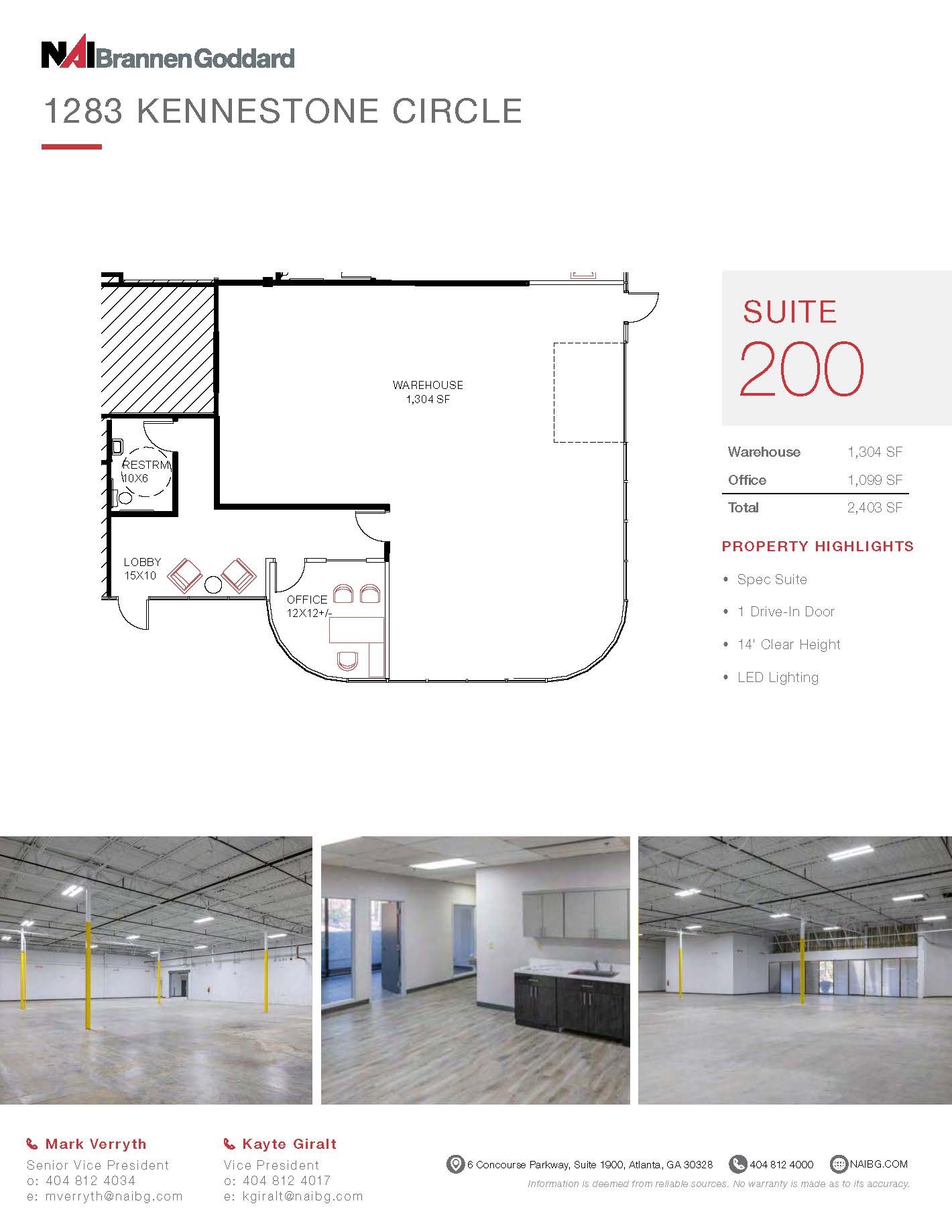1275 Kennestone Cir, Marietta, GA for lease Floor Plan- Image 1 of 1