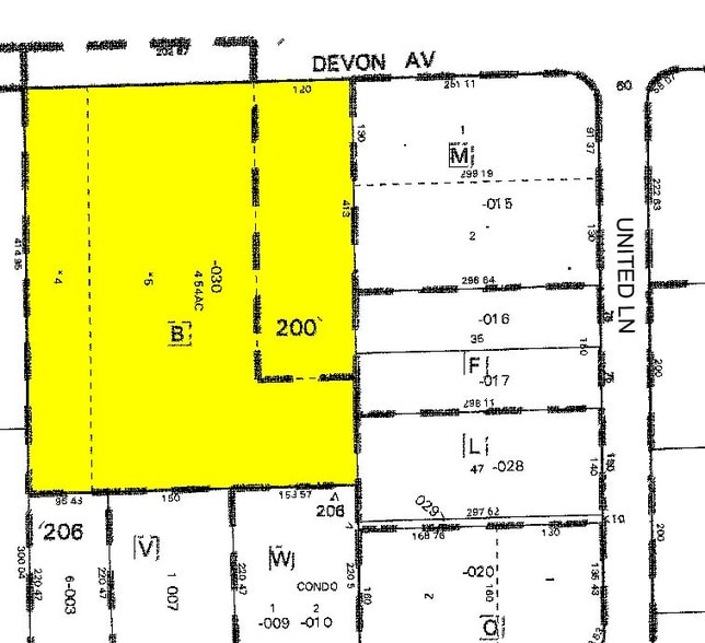 100-300 Devon Ave, Bensenville, IL for lease - Plat Map - Image 2 of 13
