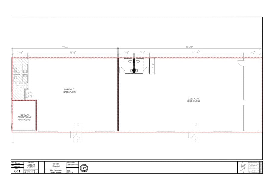 6914 Eastman Ave, Midland, MI for lease - Floor Plan - Image 3 of 17