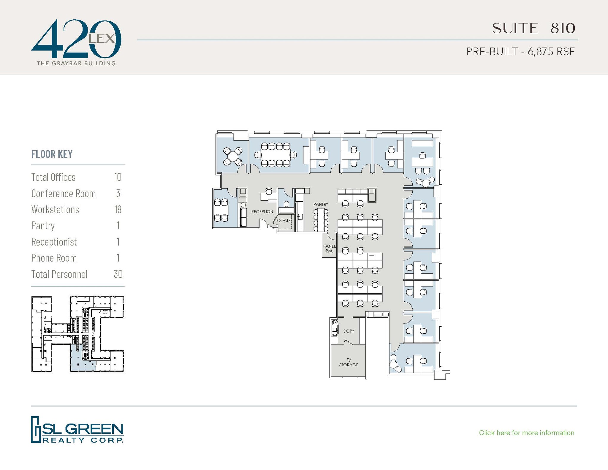 420 Lexington Ave, New York, NY à louer Plan d’étage- Image 1 de 1