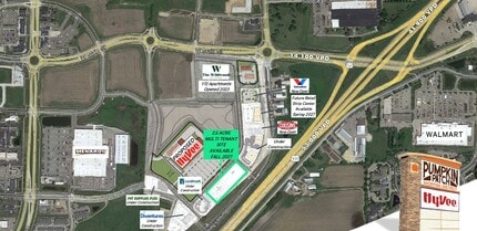 Hwy 151, Sun Prairie, WI - Aerial map view - Image1