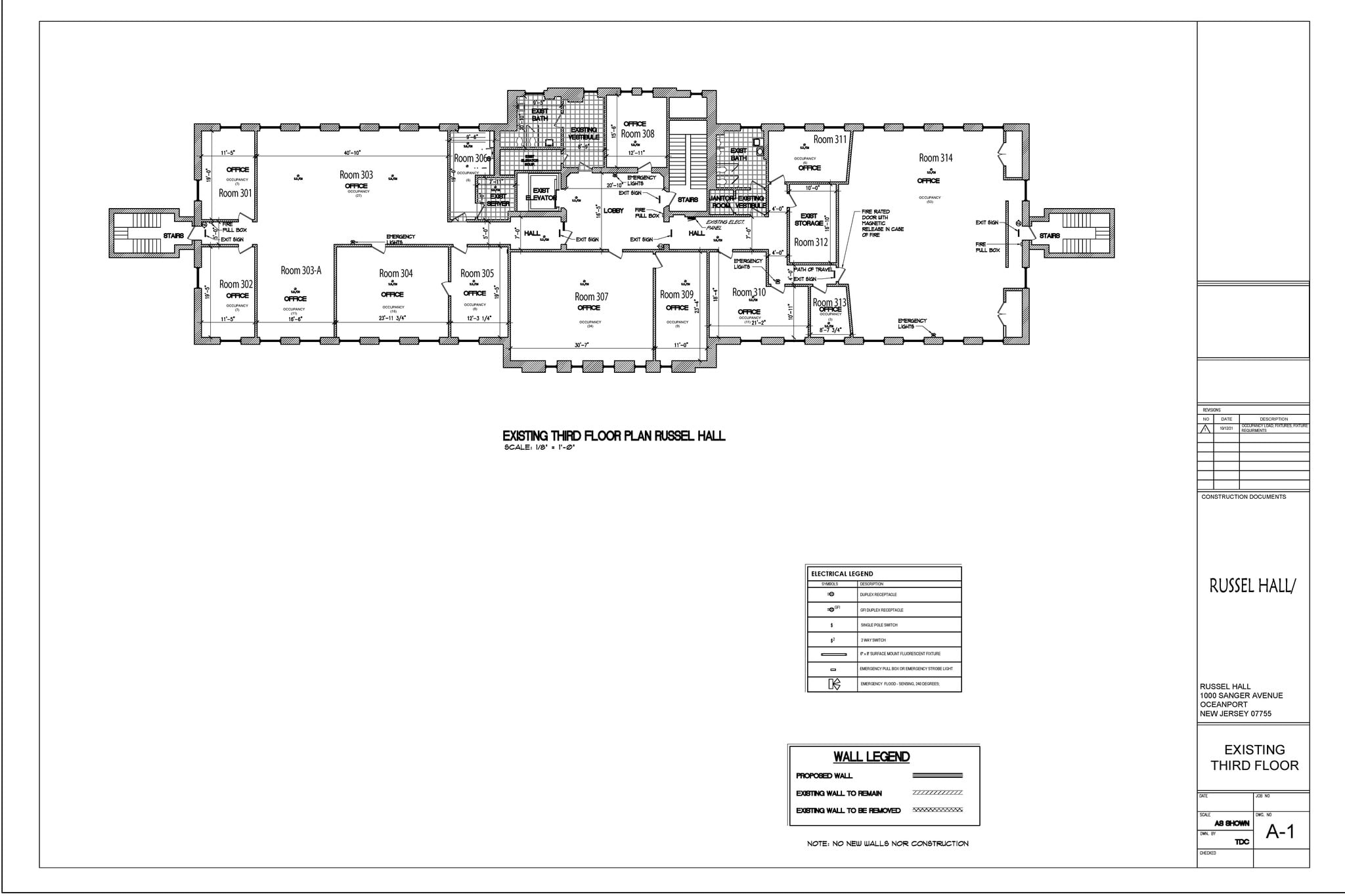 1000 Sanger Ave, Oceanport, NJ à louer Plan d’étage- Image 1 de 2