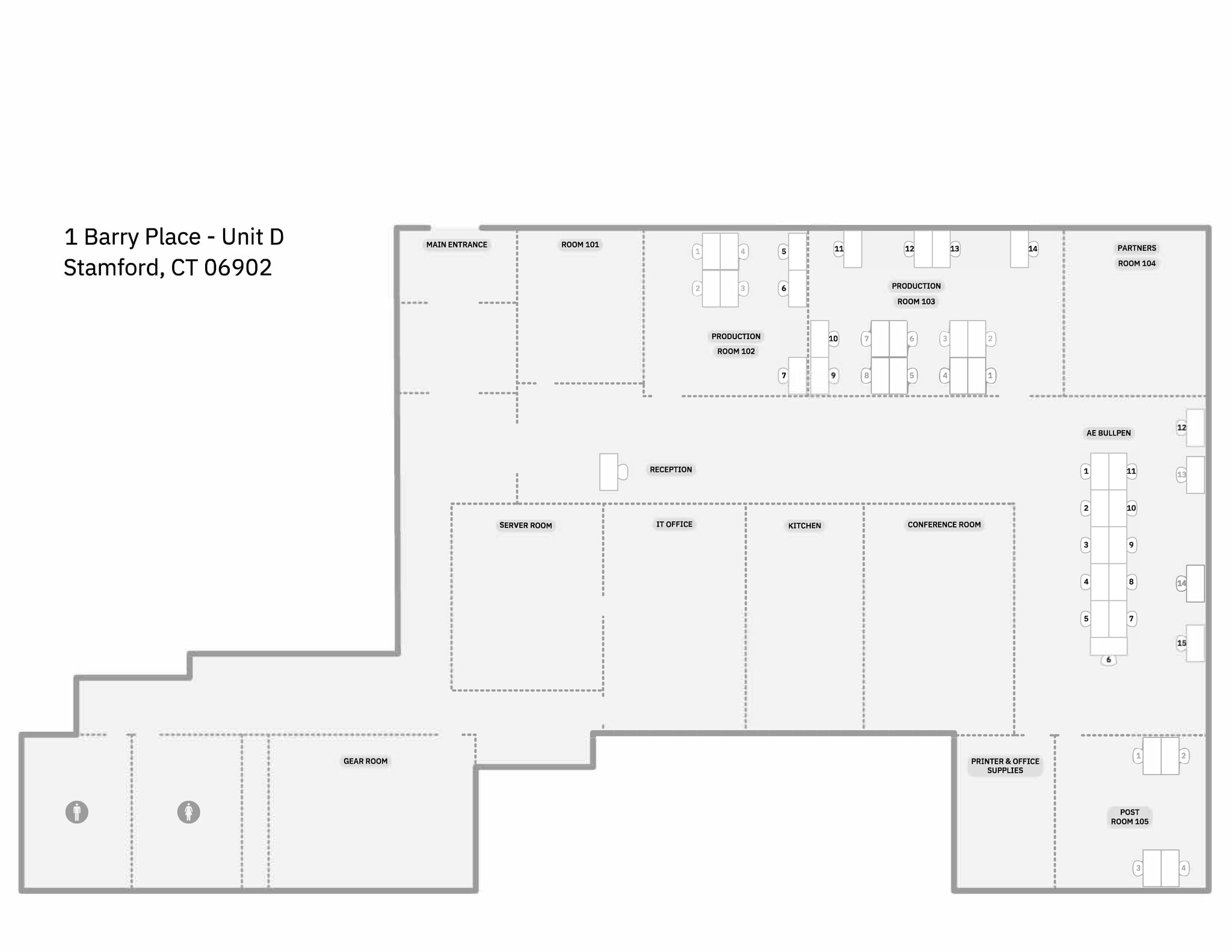1 Barry Pl, Stamford, CT à louer Plan de site- Image 1 de 1