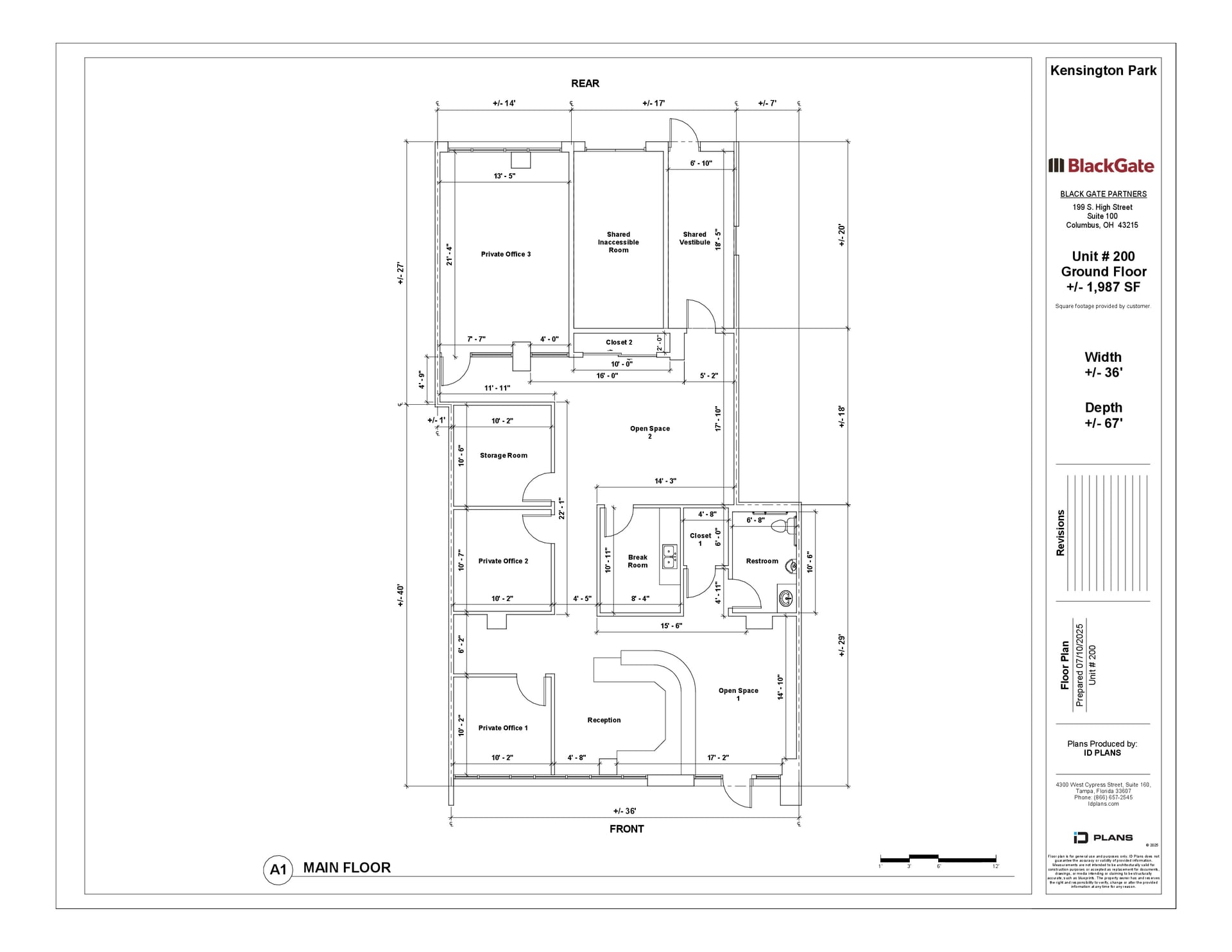 7600-7620 Lyndale Ave S, Richfield, MN à louer Plan d’étage- Image 1 de 6
