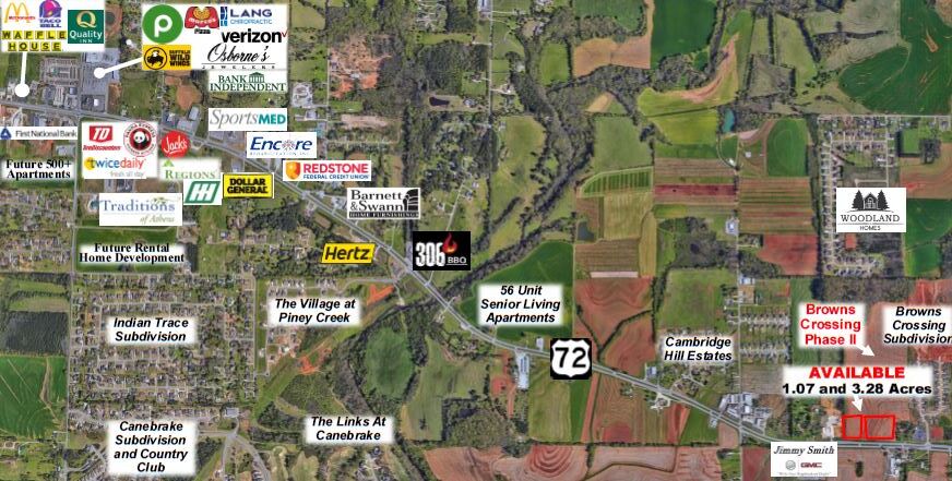 Hwy 72 E, Athens, AL à vendre - Aérien - Image 3 de 3