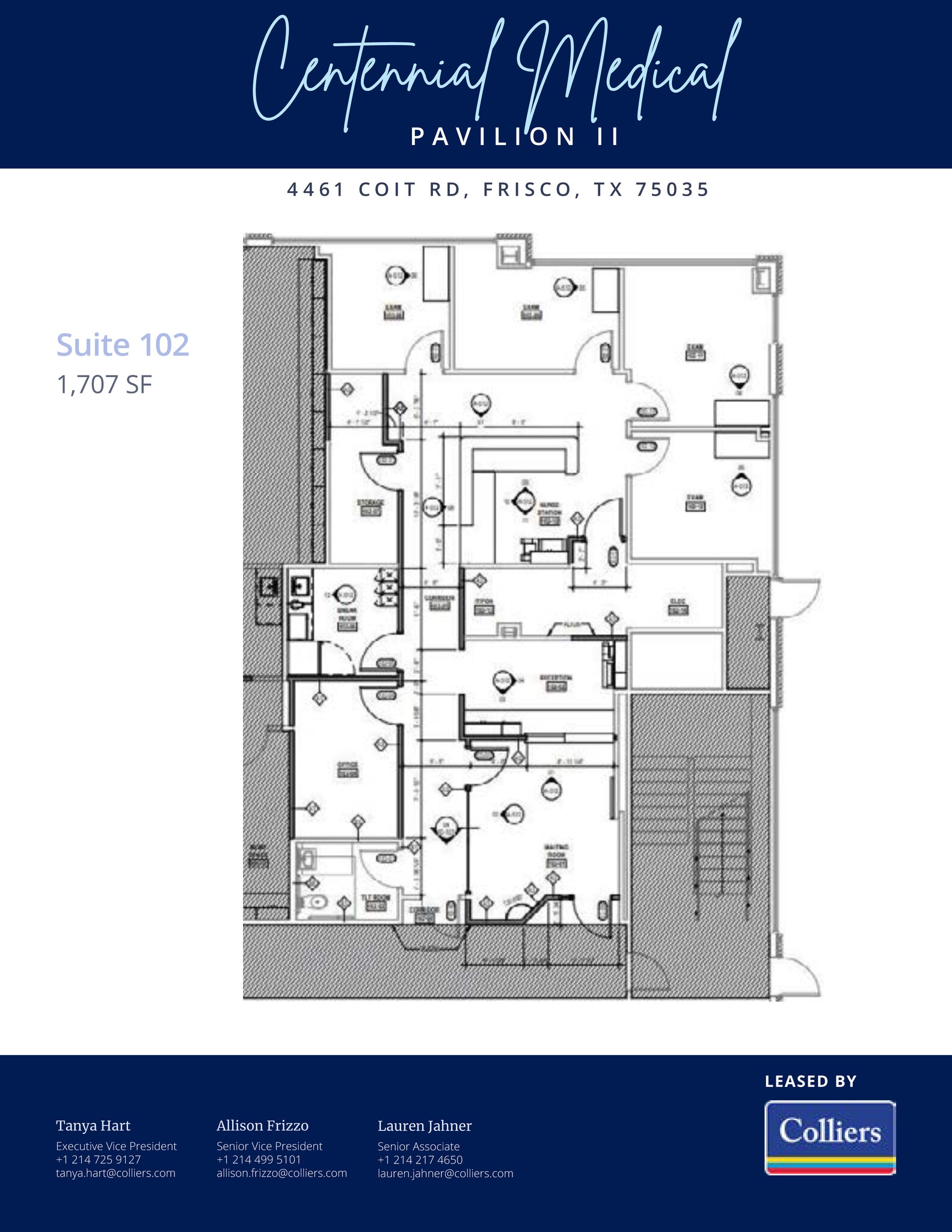 4401 Coit Rd, Frisco, TX à louer Plan d’étage- Image 1 de 1