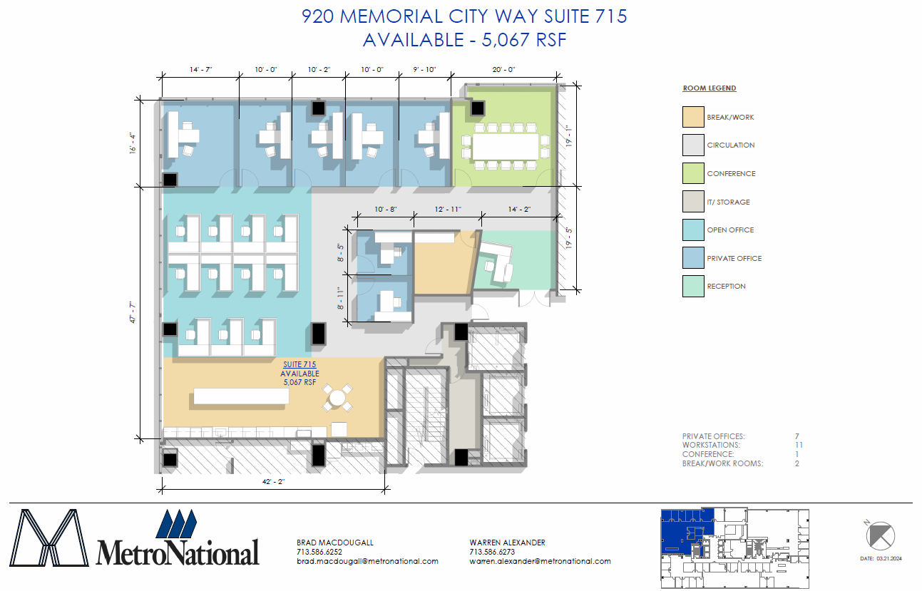 920 Memorial City Way, Houston, TX à louer Plan d’étage- Image 1 de 1