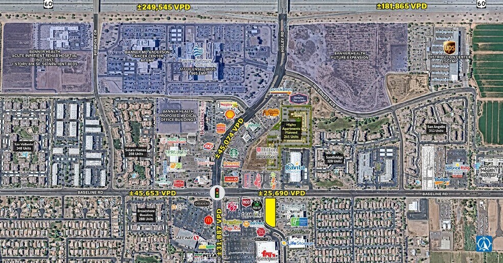 ESEC Higley Rd & Baseline Rd, Gilbert, AZ à vendre - Photo du bâtiment - Image 2 de 2