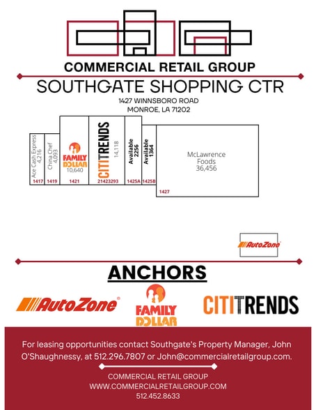 1419-1425 Winnsboro Rd, Monroe, LA for lease - Site Plan - Image 3 of 15