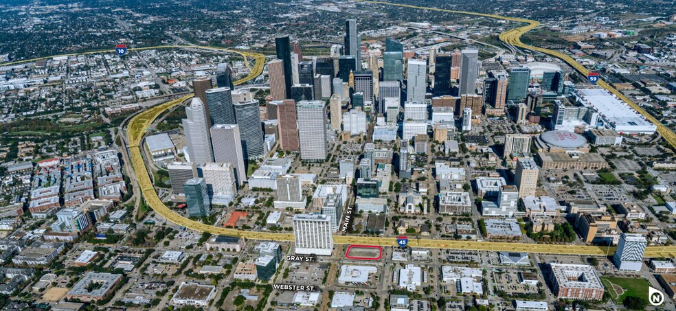 2017 Main St, Houston, TX à vendre - Aérien - Image 2 de 4