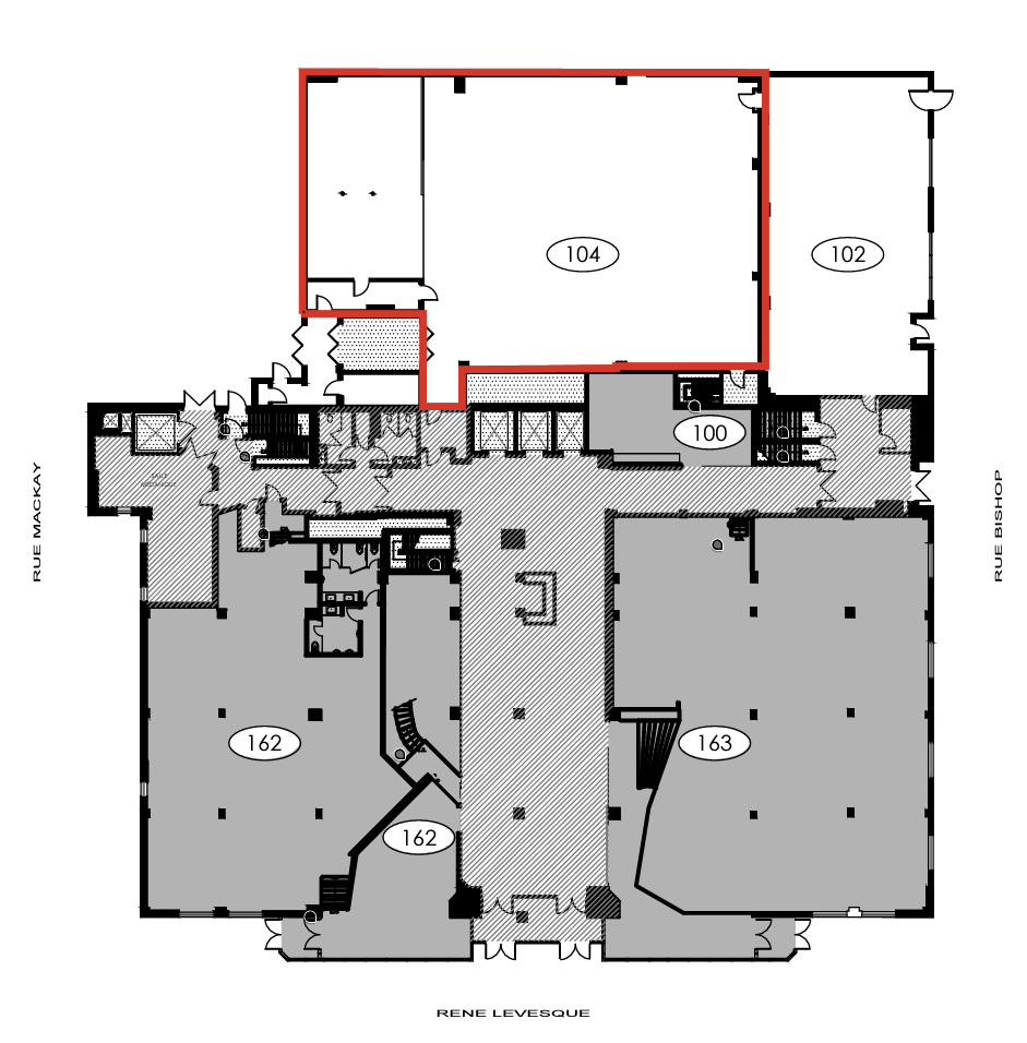 1425 Boul René-Lévesque O, Montréal, QC à louer Plan d  tage- Image 1 de 1