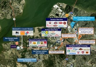 3217-3219 Bridge Rd, Suffolk, VA - Aérien Vue de la carte - Image1