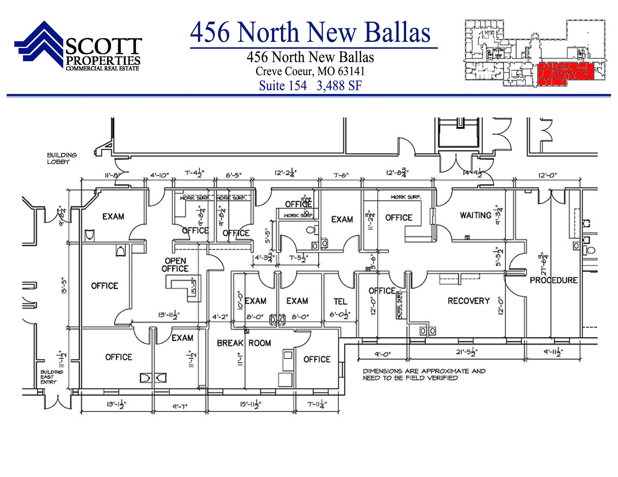 456 N New Ballas Rd, Creve Coeur, MO for lease Building Photo- Image 1 of 1