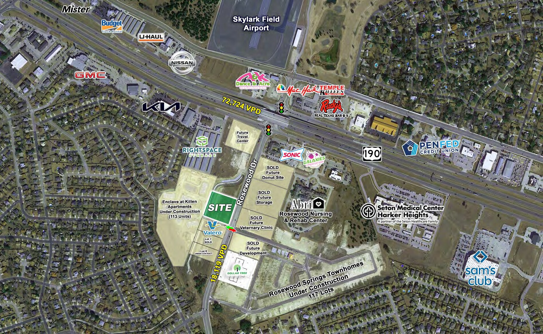 3221 Rosewood Dr, Killeen, TX à vendre Photo du bâtiment- Image 1 de 7